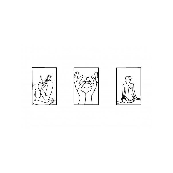 WALLXPERT Zidna dekoracija Woman Silhouettes - 175037