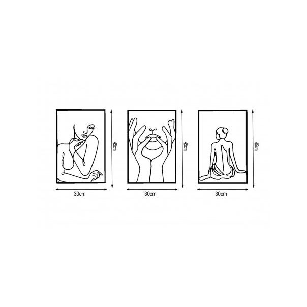 WALLXPERT Zidna dekoracija Woman Silhouettes - 175037