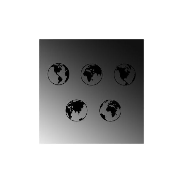 WALLXPERT Zidna dekoracija World Map 2 1 - 175043