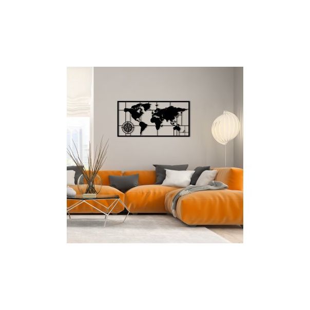 WALLXPERT Zidna dekoracija World Map Metal Decor 7 - 175073