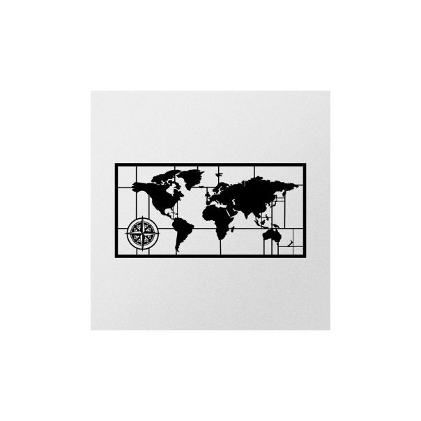 WALLXPERT Zidna dekoracija World Map Metal Decor 7 - 175073