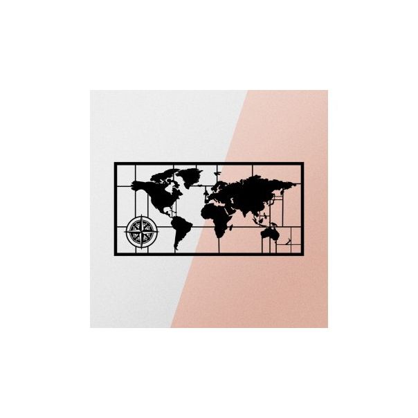 WALLXPERT Zidna dekoracija World Map Metal Decor 7 - 175073