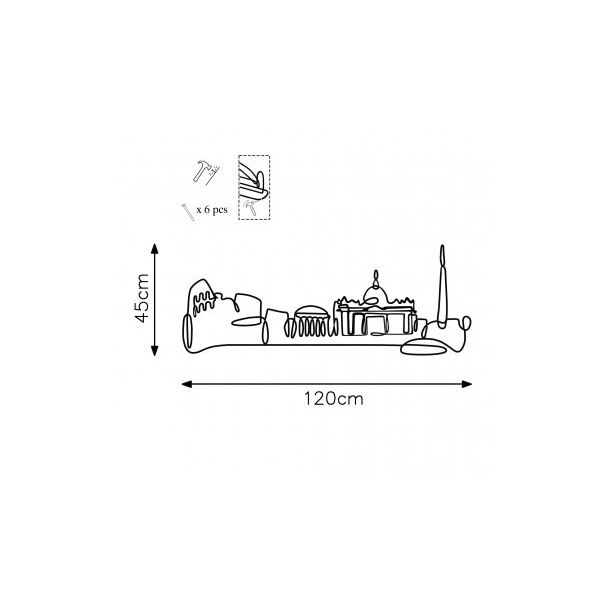 WALLXPERT Zidna dekoracija City - 175076