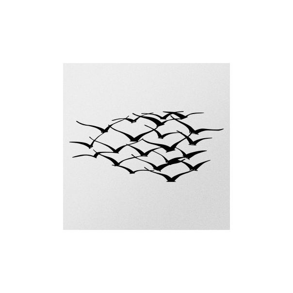 WALLXPERT Zidna dekoracija Herd Of Birds - 175099