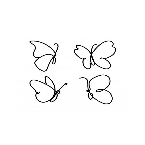 WALLXPERT Zidna dekoracija Butterflies - 175111-1