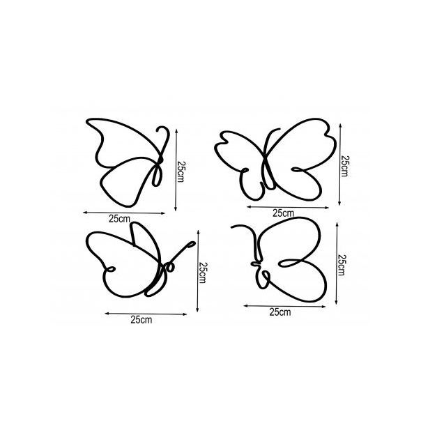WALLXPERT Zidna dekoracija Butterflies - 175111-1