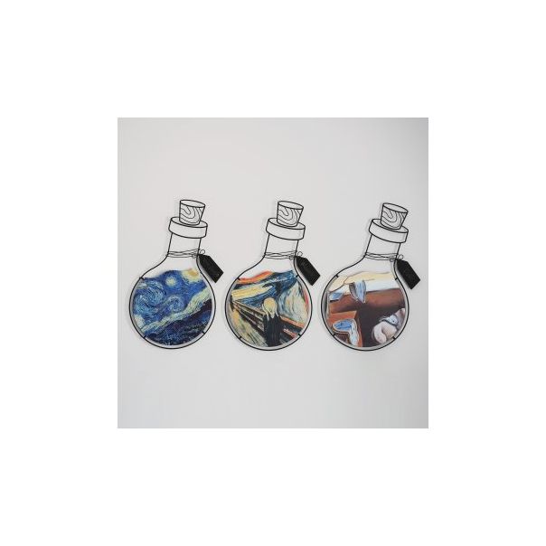 WALLXPERT Zidna dekoracija Art Potion Set of 3 Metal Wall Art APT710 - 175121