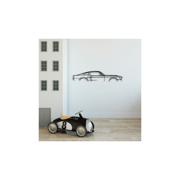 WALLXPERT Zidna dekoracija 1967 Ford Mustang Shelby GT500 Silhouette - 175134