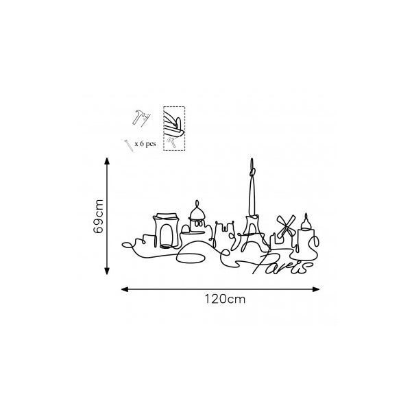 WALLXPERT Zidna dekoracija Paris - 175142