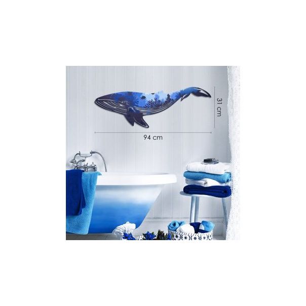 WALLXPERT Zidna dekoracija Reef Whale Metal Wall Art APT651 - 175165