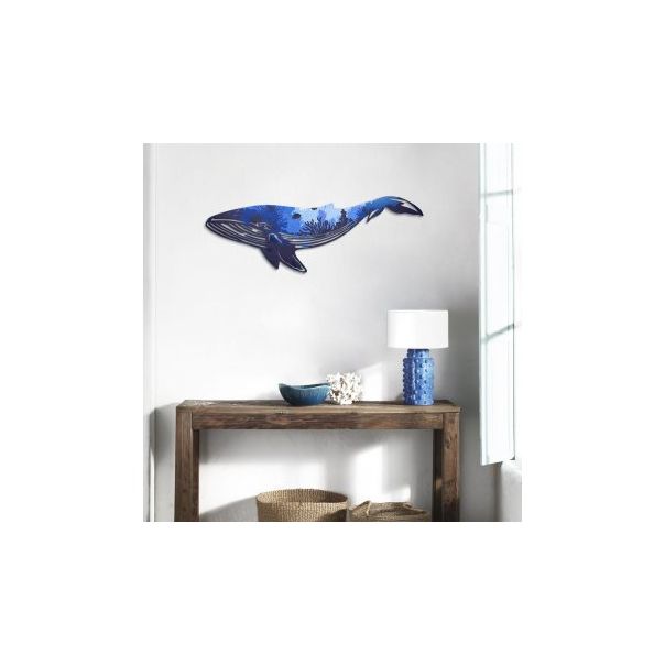 WALLXPERT Zidna dekoracija Reef Whale Metal Wall Art APT651 - 175165