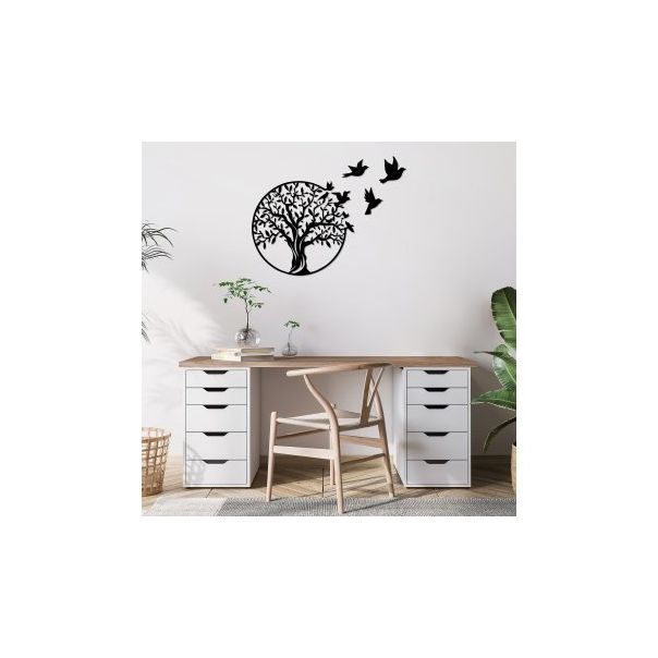 WALLXPERT Zidna dekoracija Tree And Birds - 175211