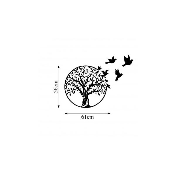 WALLXPERT Zidna dekoracija Tree And Birds - 175211