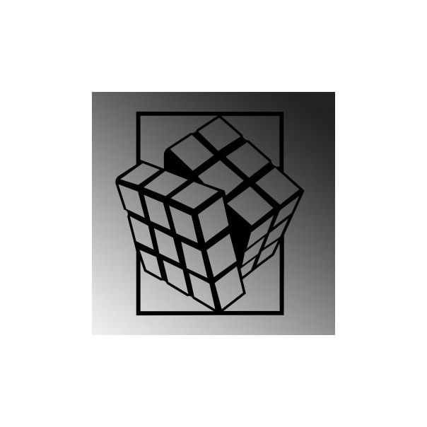 WALLXPERT Zidna dekoracija Rubik's Cube - 175212