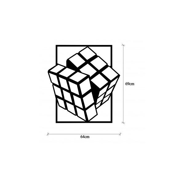 WALLXPERT Zidna dekoracija Rubik's Cube - 175212