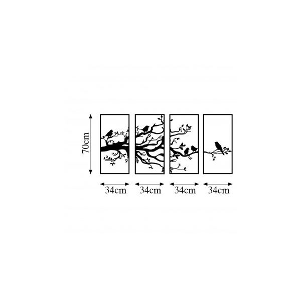 WALLXPERT Zidna dekoracija Tree Branch And Birds 269 - 175272