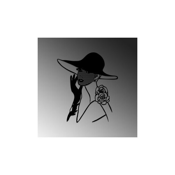 WALLXPERT Zidna dekoracija Striped Woman - 175282