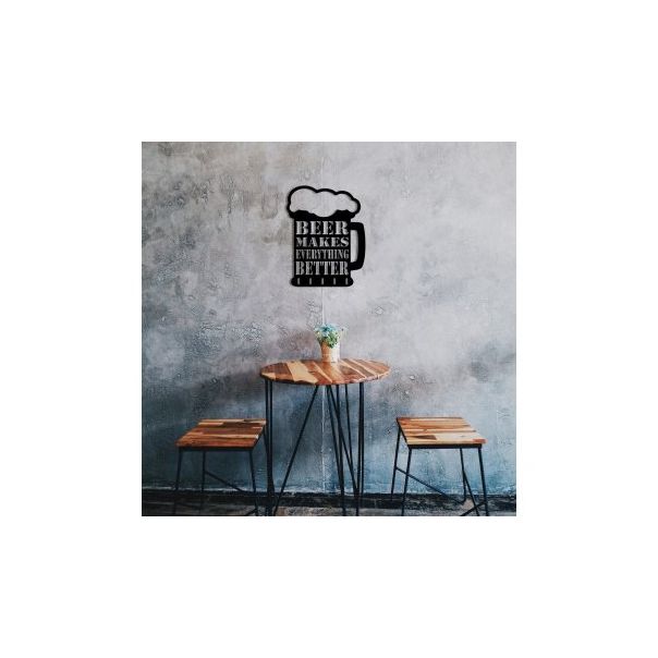 WALLXPERT Zidna dekoracija Beer Metal Decor - 175314