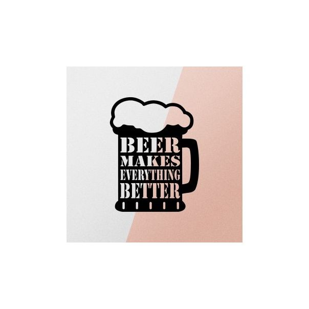 WALLXPERT Zidna dekoracija Beer Metal Decor - 175314