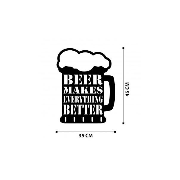 WALLXPERT Zidna dekoracija Beer Metal Decor - 175314