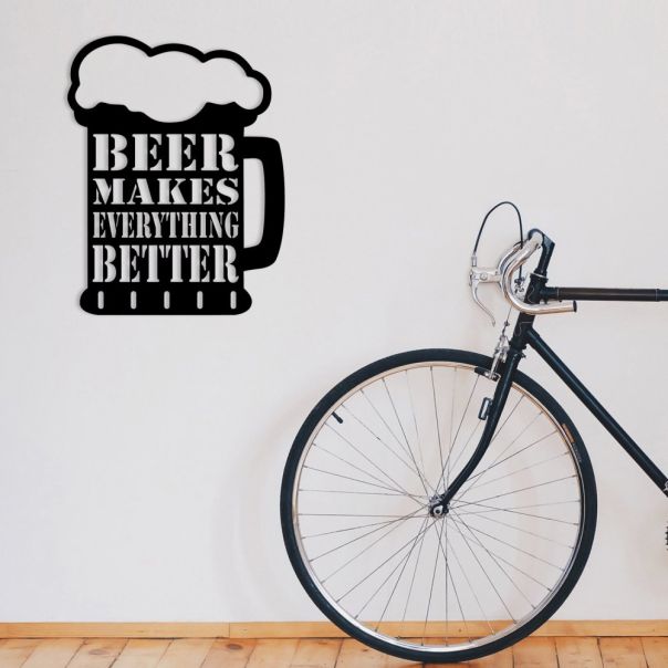 WALLXPERT Zidna dekoracija Beer Metal Decor - 175314