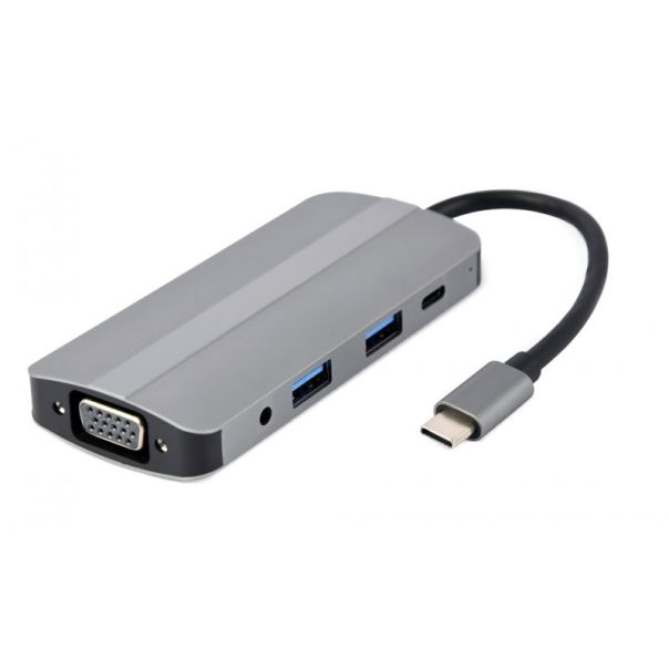 GEMBIRD Tip-C 8-u1 multiport USB hub (A-CM-COMBO8-02) - 175840