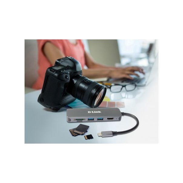 D LINK 6u1, USB-C HUB (DUB-2327) - 175883