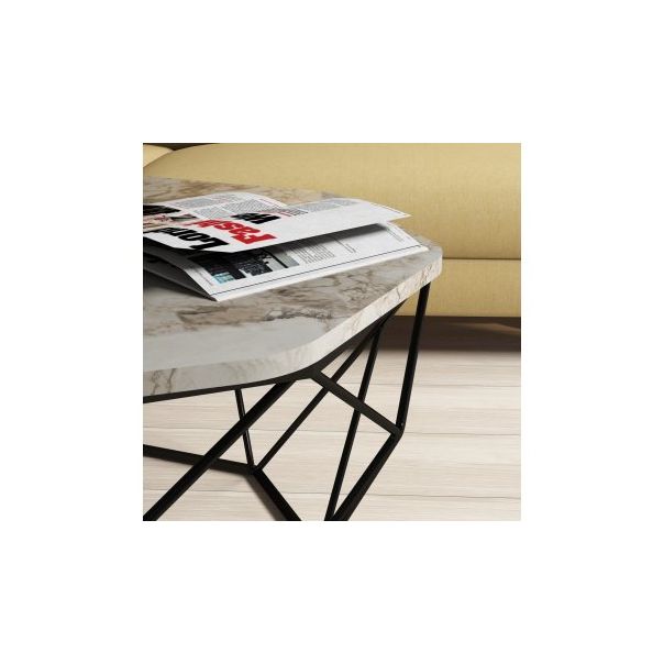HANAH HOME Sto za dnevnu sobu Diamond White Marble - 175968