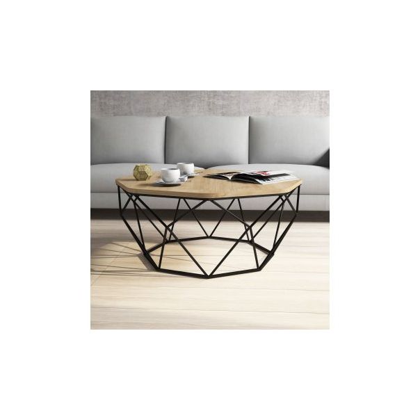 HANAH HOME Sto za dnevnu sobu Diamond Oak - 175999