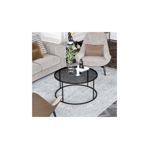 HANAH HOME Sto za dnevnu sobu Startis Black - 176006