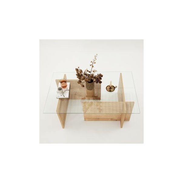 HANAH HOME Sto za dnevnu sobu Escape Sapphire Oak - 176011