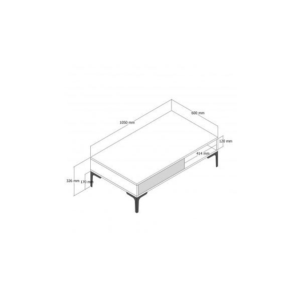 HANAH HOME Klub sto Istanbul, braon/antracit - 176013