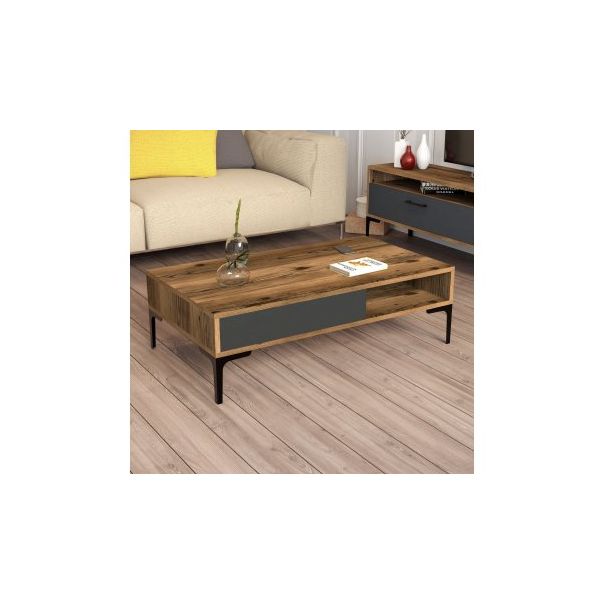 HANAH HOME Klub sto Istanbul, braon/antracit - 176013