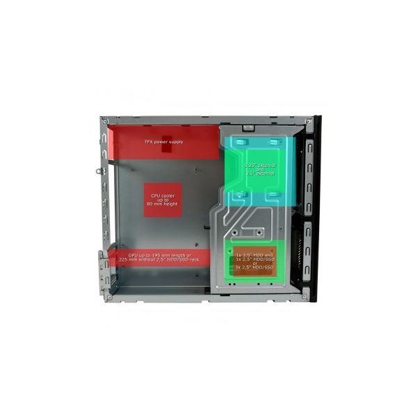 LC POWER 1406MB-TFX Micro ATX kuciste - 176097