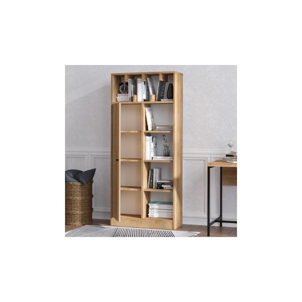 HANAH HOME Polica za knjige Jemma, svetlo braon - 176709