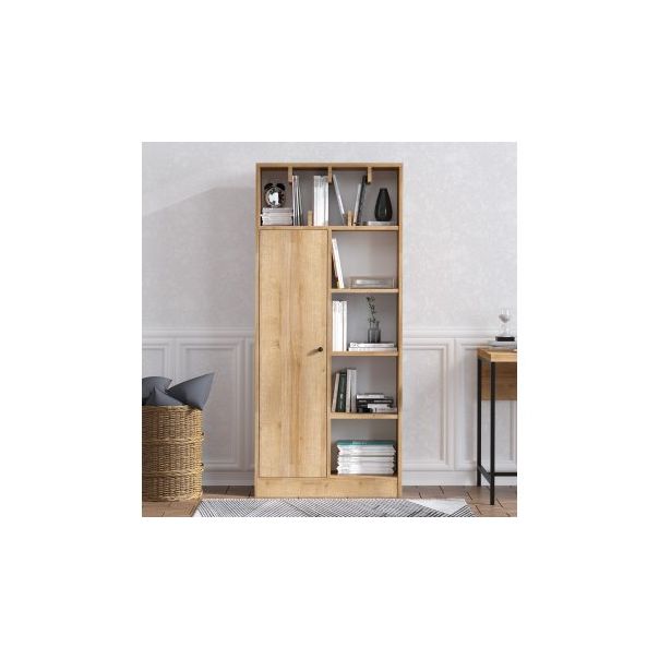 HANAH HOME Polica za knjige Jemma, svetlo braon - 176709