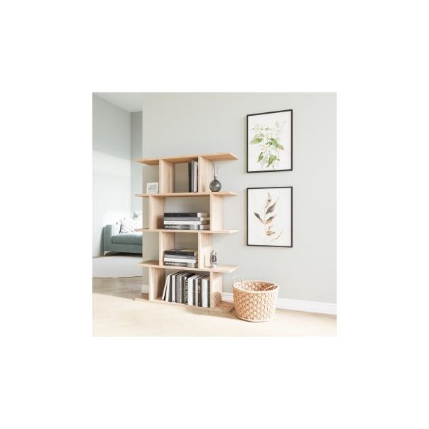 HANAH HOME Polica za knjige Harmon Oak - 176711