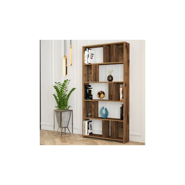 HANAH HOME Polica za knjige Lima Walnut - 176719