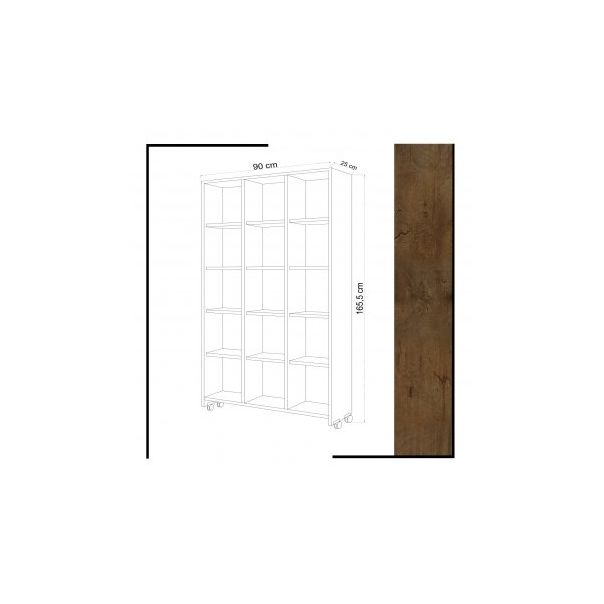 HANAH HOME Polica za knjige Crotone - 176726