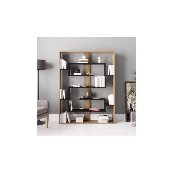HANAH HOME Polica za knjige Esteban Black Ud - 176731