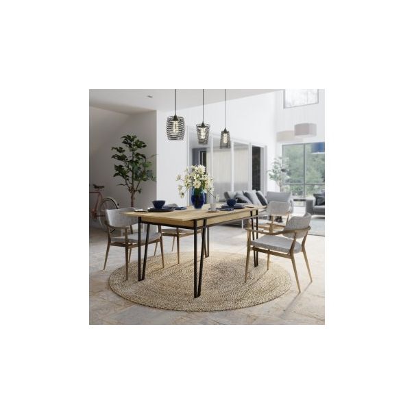 HANAH HOME Trpezarijski sto Pal, svetlobraon - 177142-1