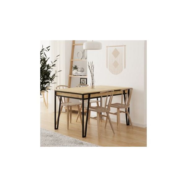 HANAH HOME Trpezarijski sto Pal, svetlobraon - 177142-1