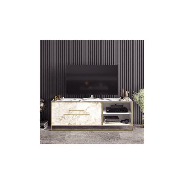 HANAH HOME TV polica Polka White 1 - 177216