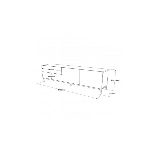 HANAH HOME TV polica LV6 RL - 177219