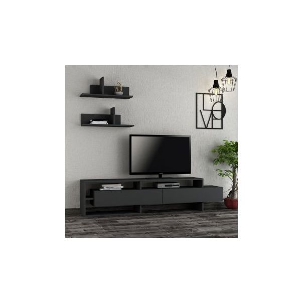 HANAH HOME TV polica Gara Anthracite - 177369