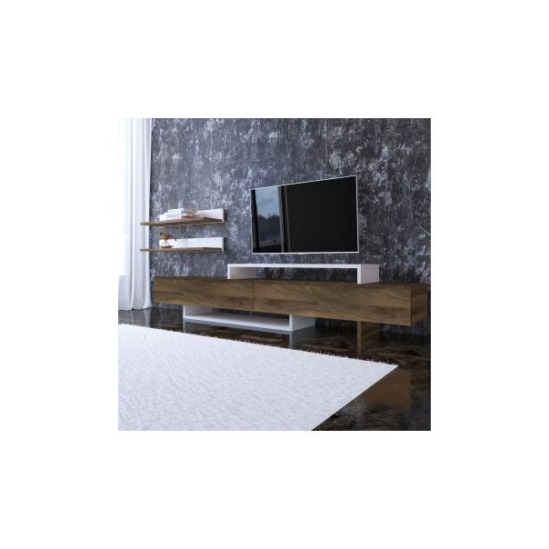 HANAH HOME TV polica Nirvana White Teak - 177370