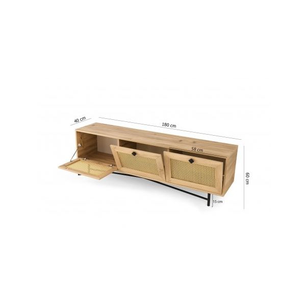 HANAH HOME TV komoda Alcazar 180, bež - 177414