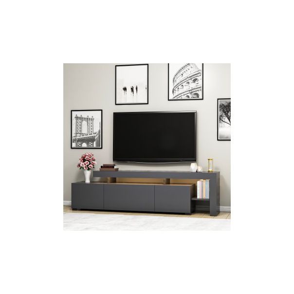 HANAH HOME TV komoda Beliz, antracit - 177417