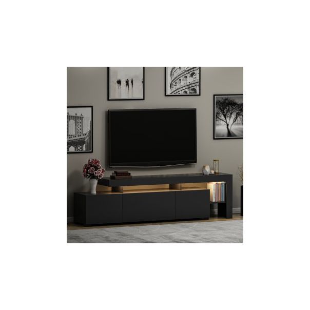 HANAH HOME TV komoda Beliz, antracit - 177417