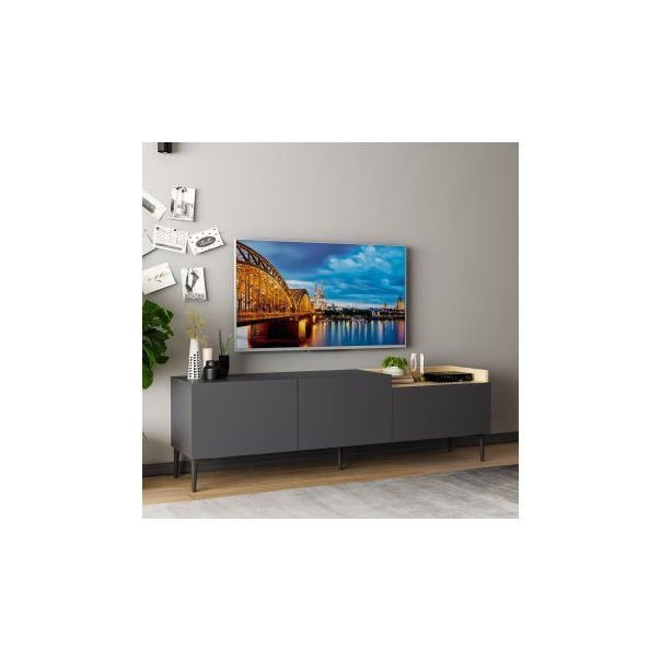 HANAH HOME TV polica Mia Anthracite - 177422